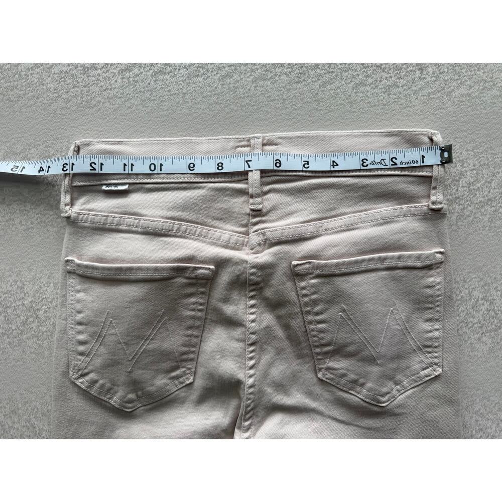 Mother Women's The Dazzler Hover Wash Pale Peach Straight Leg Jeans Size 26 - Picture 8 of 14